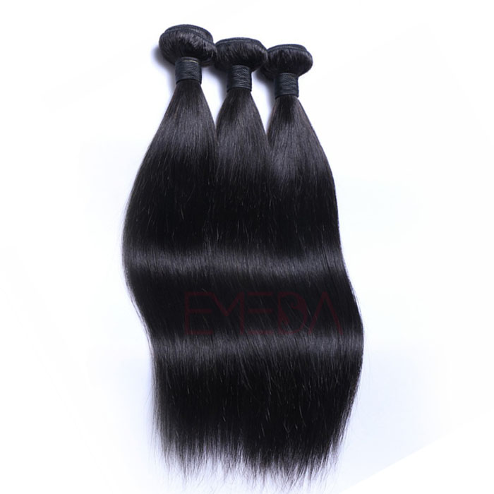 EMEDA Brazilian Hair Pieces Straight Human Natural Hair Extentions HW004